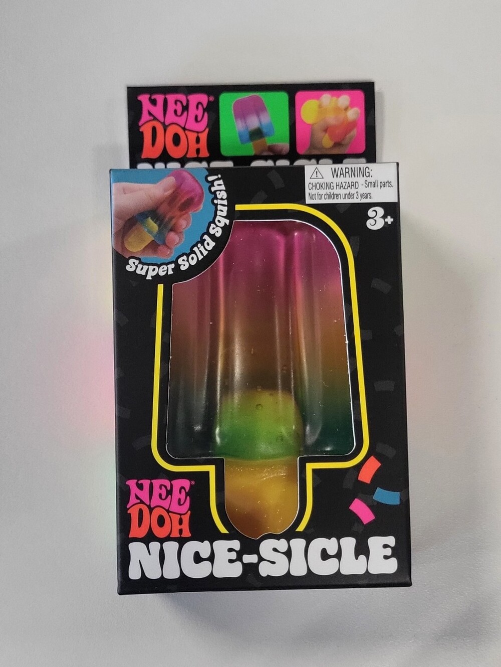 Authentic NeeDoh Nice-Sicle Popsicle Fidget Squishy RARE Nee Doh